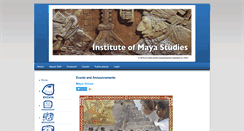 Desktop Screenshot of instituteofmayastudies.org